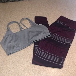 Athleta leggings and bra